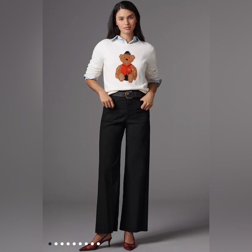 Maeve Black Wide Leg Pants